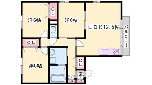 アピアス姫路の物件間取画像